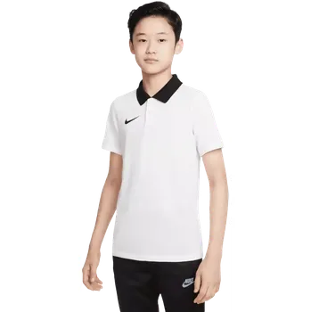 Dětská polokošile s krátkým rukávem Nike Dri-FIT Park 20 Polo bílá