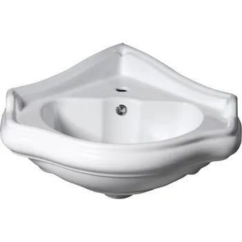 Umyvadlo Kerasan RETRO keramické umyvadlo 57,5x58cm, rohové 103201