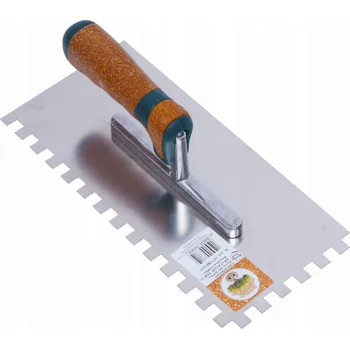 Zednické hladítko Hladítko na lepidlo se zuby 10 x 10 korková rukojeť OLEJNIK
