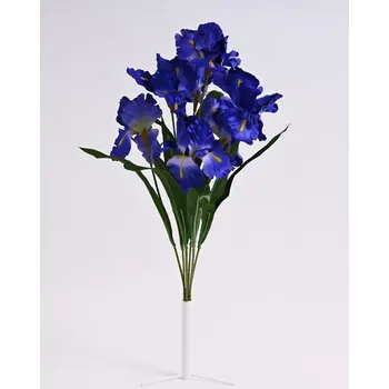 umělá květina Kytice kosatců 60 cm modrofialové