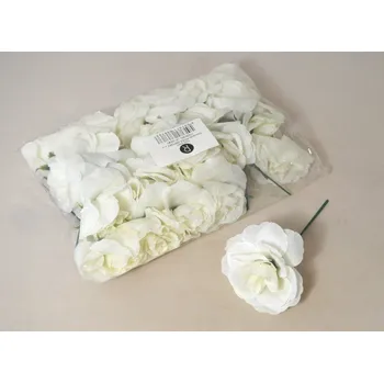 umělá květina Růže vazbová 5 cm bílá