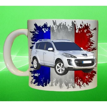 hrnek Peugeot 4007 75ml (hrneček s autem )