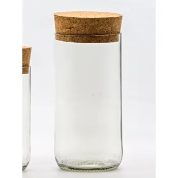 Dóza na potraviny Eko uzavíratelná dóza (z lahve od piva) velká čirá (13 cm, 6,5 cm)