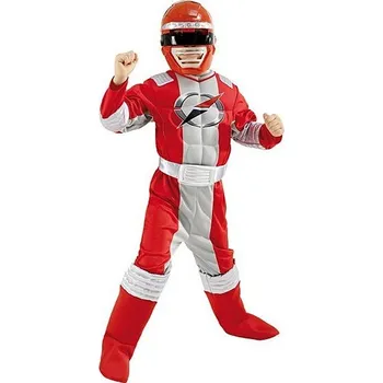 Karnevalový kostým Power Ranger Red Muscle Chest - licenční kostým