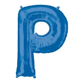 Balónek Amscan / Riethmüller Fóliové písmeno P modré, 83 cm