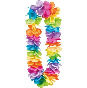 Karnevalový doplněk Boland Havajský věnec barevný, 104 cm