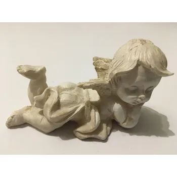 Vánoční dekorace Anděl s pryskyřice dívající se do prava