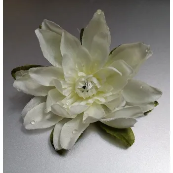 umělá květina Leknín květ s kapkami