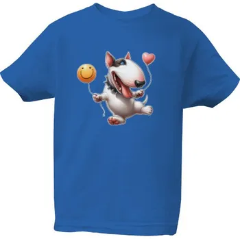 Pánská móda Tričko s potiskem Veselý bulteriér s balónkama dětské