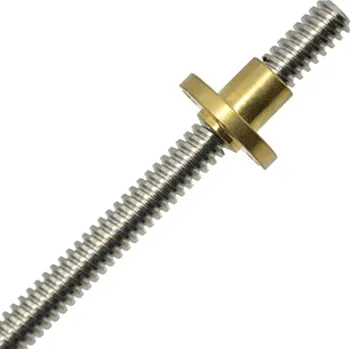 Spojovací materiál na3D Trapézový šroub T8x4, Délka 350