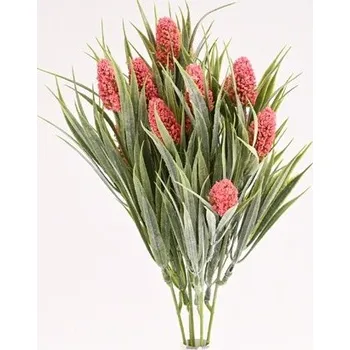 umělá květina Kytice modřenců 33 cm, starorůžová