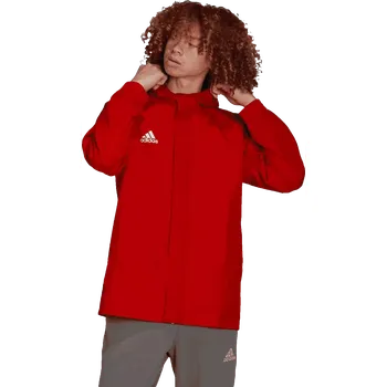 Pánská fotbalová bunda Adidas Entrada 22 Allweather červená