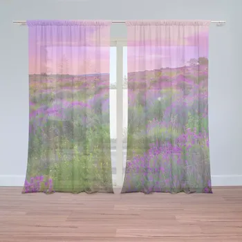 Záclona Záclony Levandulové pole 2: 2 ks - 150x250 cm - Sablio