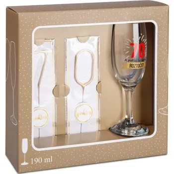 ALBI Narozeninová sada 70, 190 ml, 19 cm, 2 ks