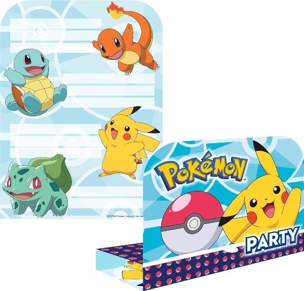 Amscan / Riethmüller Párty pozvánky Pokémon, 8 ks