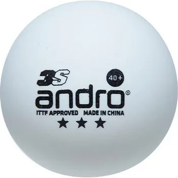 Pingpongový míček Míček andro Speedball ***3S 40+ (3 ks) bílá