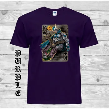 Chlapecké tričko detske-levne-bavlnene-tricko-potisk-Batman-Joker Barva: Purple - purpurová, velikost: 128