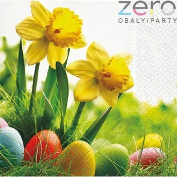 Papírový ubrousek Ubrousky Daisy 7324008 Kraslice a narcisy