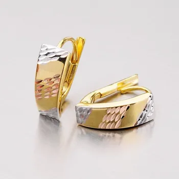 Náušnice Dámské náušnice zlato mix 585 visací 42-31726