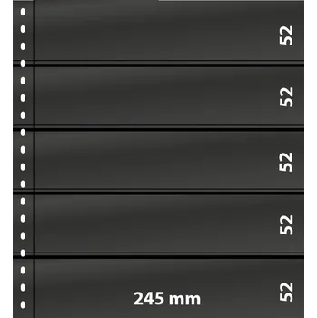 Sběratelství Lindner OMNIA listy - 5 kapes Varianta: černá, Velikost balení: 10 ks