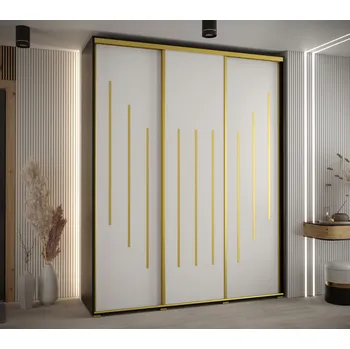 Šatní skříň Šatní skříň Davos 8 - hloubka 45 cm Barva korpusu: Bílá, Rozměry: 110 cm, Dveře: Bílá