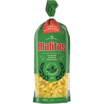 Malitas s.r.o. Těstoviny široké nudle dlouhé 400g MALITAS