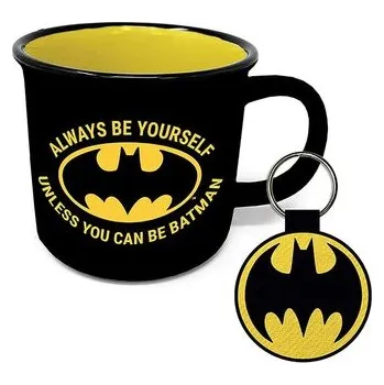 Dárkový set DC Comics|Batman: Always Be Yourself Unless You Can Be Batman hrnek-přívěsek (objem hrnku 315 ml)