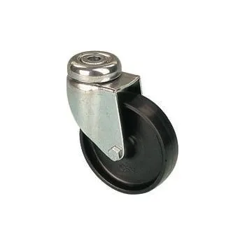 Pojezdové kolečko EPA 050/QLP Otočné polypropylenové kolo černé s otvorem 7090136