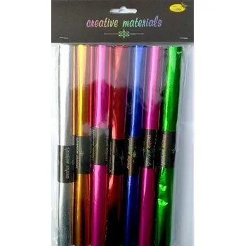 Set školních potřeb Folia metaliczna wzmocniona 25x35cm 7szt