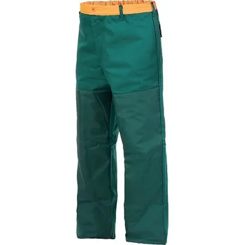 Jednorázový oděv Kalhoty ochranné speciální na křovinořez - zelená - 54/182