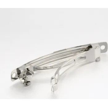 Pro Háčkování Francouzská vlasová spona 51 x 7 mm platina