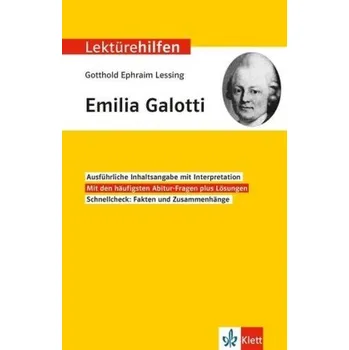 Německý jazyk Klett Lektürehilfen Gotthold Ephraim Lessing Emilia Galotti