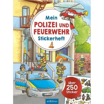 První čtění Mein Polizei- und Feuerwehr-Stickerheft - Coenen, Sebastian
