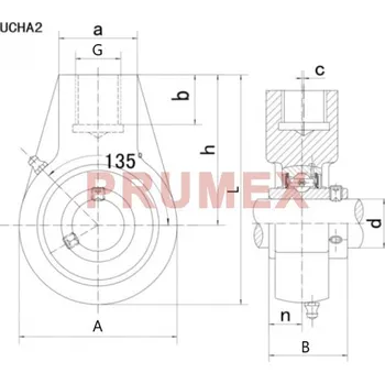 FK UCHA 205 (UCECH) ložisková jednotka