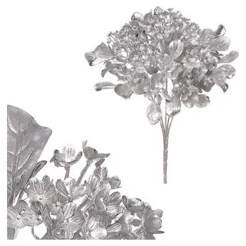 umělá květina Kytice kvetoucí, barva stříbrná matná.