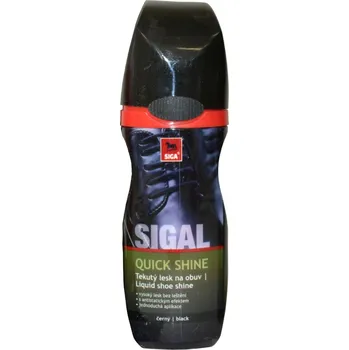 Přípravek pro údržbu obuvi SIGAL Tekutý lesk na obuv 75 ml NO. 10, barva černá