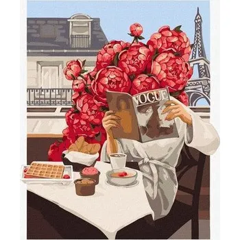 Set školních potřeb Malowanie po numerach - Kwitnący Paryż 40x50cm (pl, 2000, Ideyka)