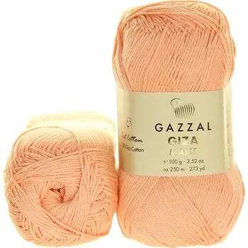 Příze Gazzal Giza Matte 5553 světle broskvová