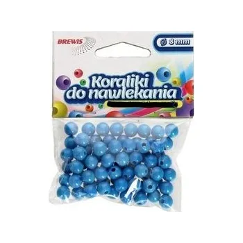 Set školních potřeb Koraliki do nawlekania niebieskie + sznurek 8mm 16