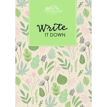 Write It Down - Notizbuch (Blättermotiv) A5 | dotted | Hardcover - Pen2nature