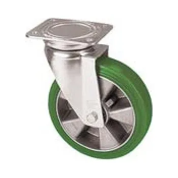 Pojezdové kolečko ZZK 200/GT Otočné kolo se zelenou polyuretanovou obručí 0240418