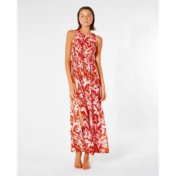 Dámské šaty šaty Rip Curl SUN RAYS MAXI DRESS Red velikost M