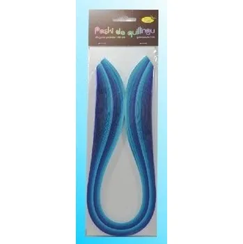 Set školních potřeb Paski do quillingu 10mmx50cm niebieskie 100szt