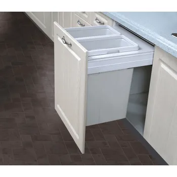 Odpadkový koš Interex design Výsuvný odpadkový koš INTERBIN 600 / Šedý