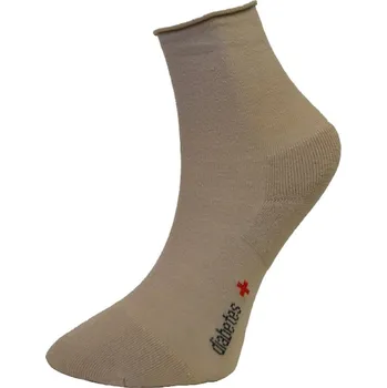 Pánské ponožky Matex ponožky Diabetes/Sensitiv HLF bez lemu 3-377 béžová, velikost 47-48
