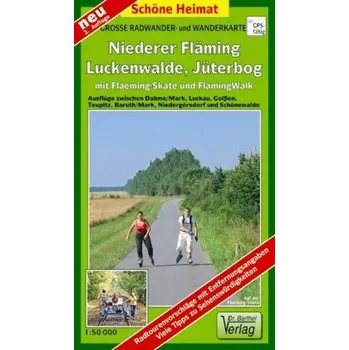 Doktor Barthel Karte Niederer Fläming, Luckenwalde, Jüterborg mit Fläming-Skate und FlämingWalk
