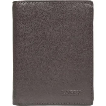 Módní doplněk Pánská peněženka LAGEN kožená W-112 hnědá BRN