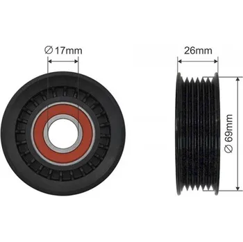Motor automobilu NAPÍNACÍ KLADKA ŘEMENE FORD COUGAR, FOCUS I, MAVERICK, MONDEO II, TOURNEO CONNECT, TRANSIT CONNECT MAZDA TRIBUTE 1.6/1.8/2.0 NTY