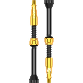 ventilky Lezyne CNC TLR Valve 60 mm 2 ks zlatý