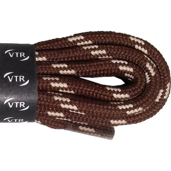 Tkaničky do bot Trekkingové tkaničky kulaté hnědobéžové, délka 140 cm